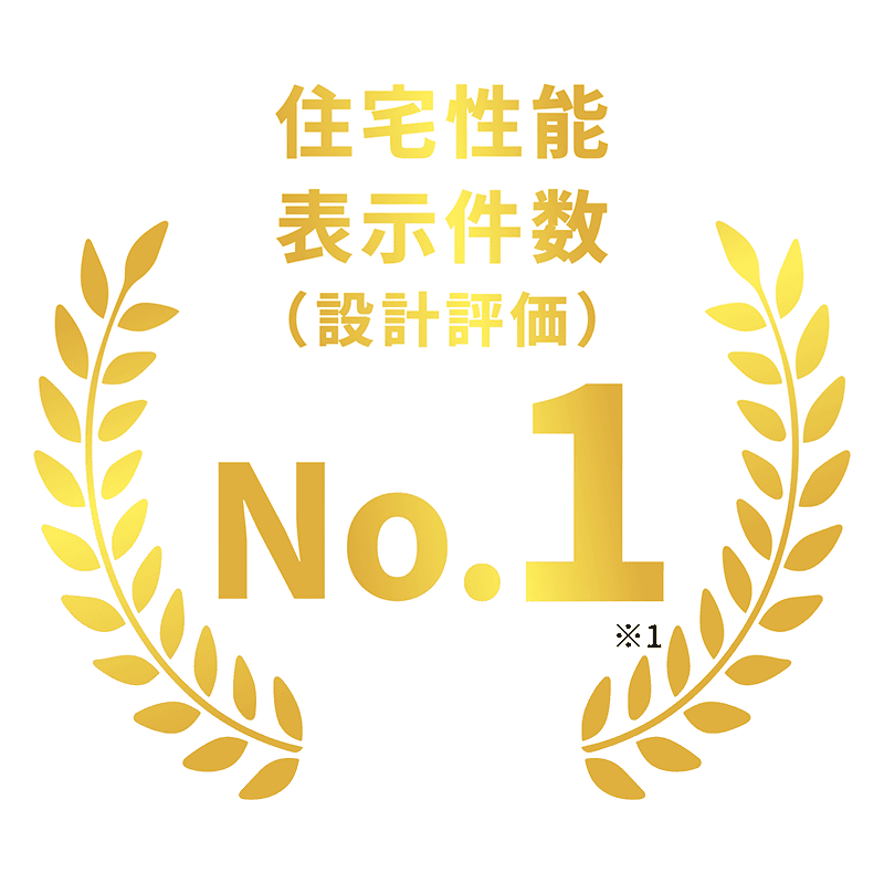 住宅性能表示件数（設計評価）No.1